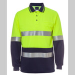 JB's Hi Vis Long Sleeve (D+N) Traffic Traditional Polo