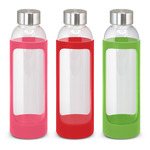 Premium Glass 600ml Water Bottle with silicone case